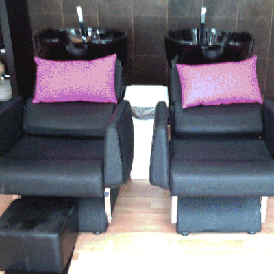 Espacio de lavado del cabello